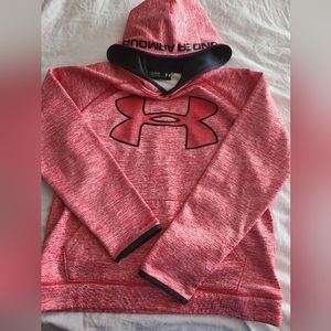 Under Armour Youth Large Red Hooded Sweatshirt